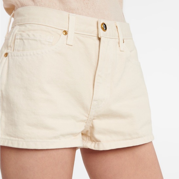 Khaite Charlotte Denim Shorts - Picture 3 of 4
